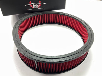 Spectre 880136 High Performance Round Air Filter - 14'' X 3'', 1330CFM 800HP