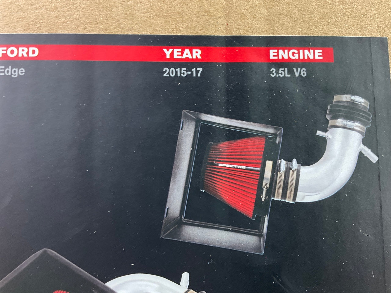 Spectre Cold Air Intake System W/ Washable High Flow Air Filter 15-18 Edge 3.5L