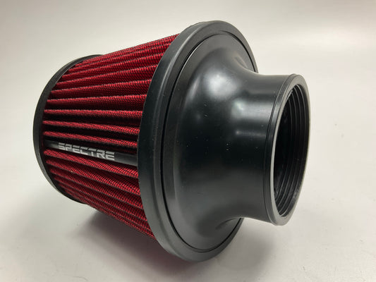 Spectre 9138 Performance RED 3'' Universal Clamp-On Washable Air Filter, 6'' Tall