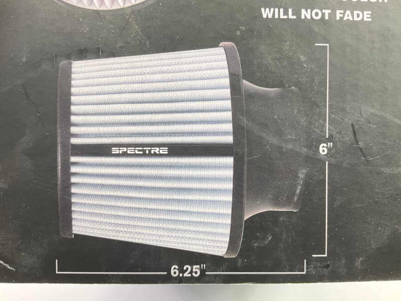 (2) Spectre 9138 High-Flow Dual Cold Air Intake Air Filters 3'' Inlet, 6'' Tall