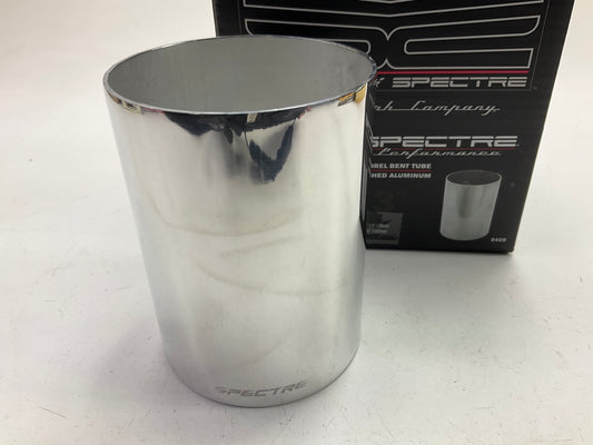 Spectre 9409 Universal Polished Aluminum Air Intake Tube - 3'' OD X 4'' Long