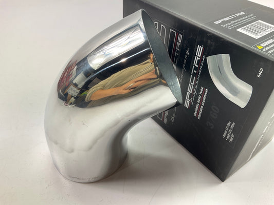 Spectre 9469 Mandrel Bent Polished Aluminum Air Intake Tube 3'', 60 Degrees Bend