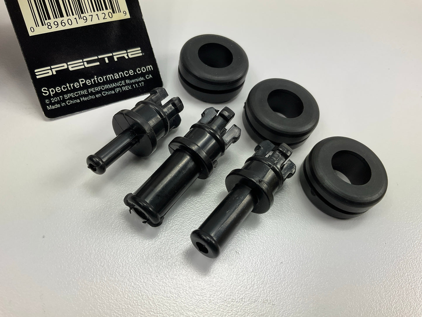 SPECTRE 9712 Air Intake Vacuum Sensor Adapter Kit W/ Grommets 5 8 10 Mm Fittings