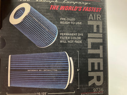 Spectre 9736 High Flow Washable Air Filter - 8.75'' Tall, 3'',3.5'' Or 4'' Inlet