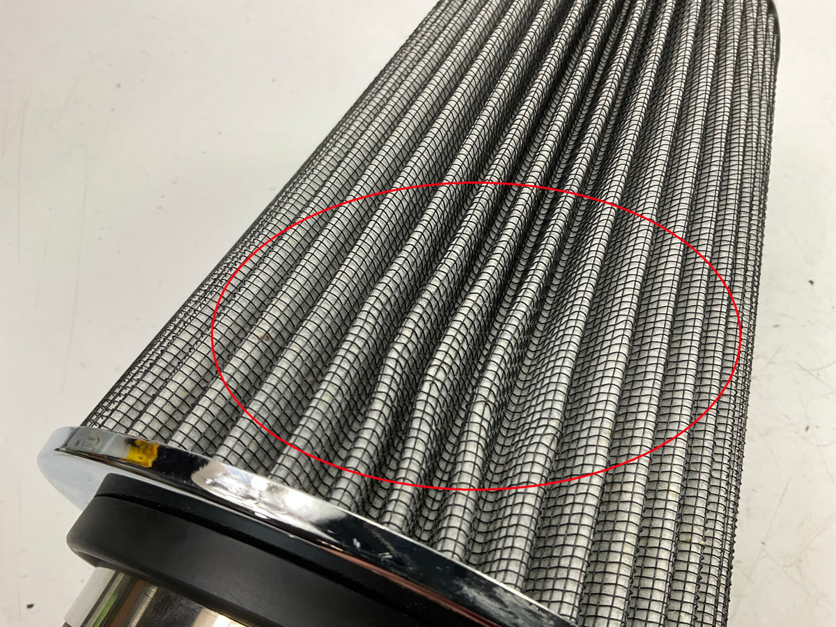 COSMETIC DAMAGE Spectre 9738 Clamp-On Air Filter High-flow Washable & Reusable