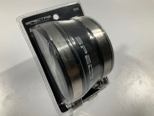 Spectre 9741 BLACK Air Intake Hose Coupler - Connects 4'' To 3-1/2'' W/ Clamps
