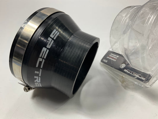 Spectre 9761 Air Intake Tube Reducer Coupler - 4'' X 3'' Black W/ 2 Hose Clamps