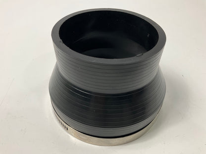 Spectre 9761 Air Intake Tube Reducer Coupler - 4'' X 3'' Black W/ 2 Hose Clamps