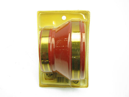 Spectre 9762 4'' To 3'' Air Intake Hose Reducer Coupler Kit RED W/ 2 Hose Clamps