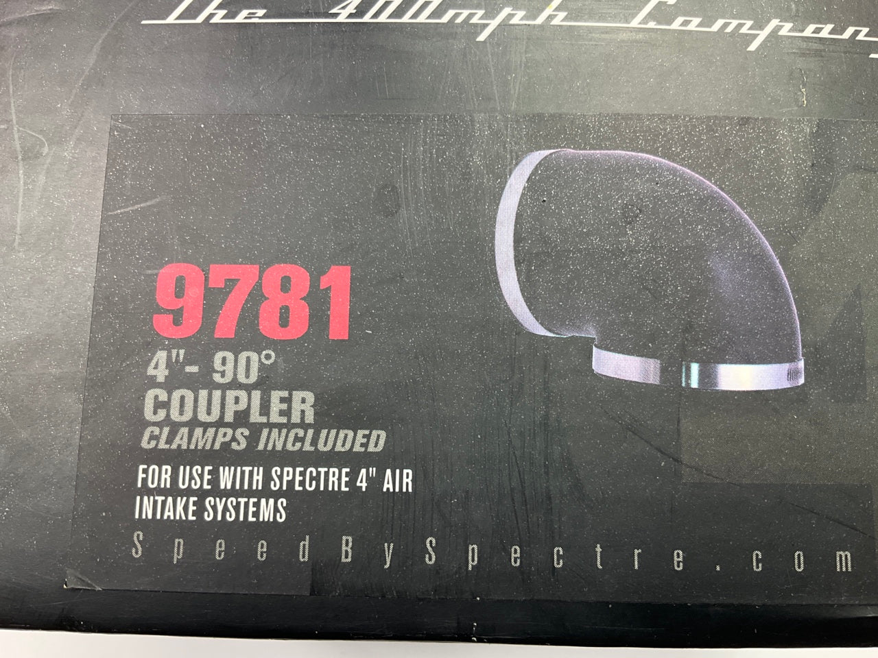 Spectre Performance 9781 Black 4'' 90 Degree Air Intake Coupler Boot