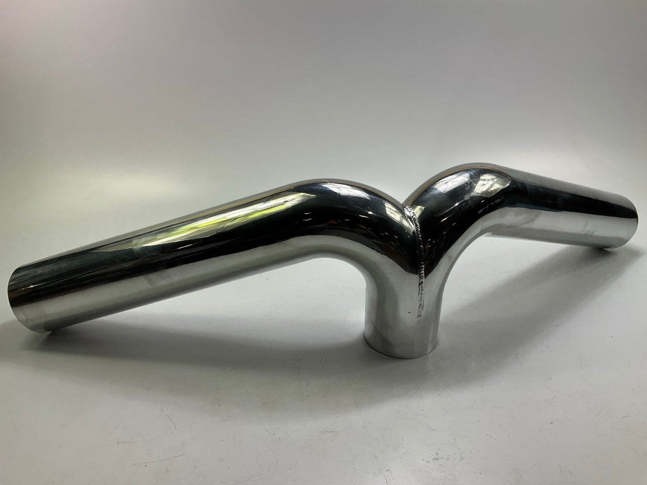 SCRATCHED 4'' Dual Inlet Cold Air Intake System Polished Aluminum Y-pipe 140 Deg