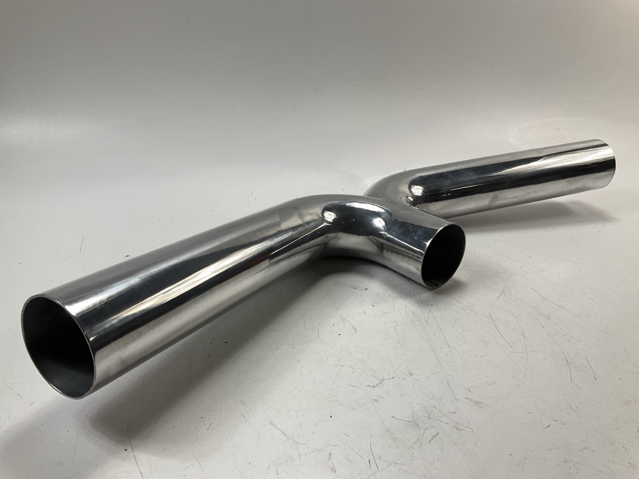 DENT SEE PHOTOS 4'' CAI Cold Air Intake System 170 Degree Y-Pipe Air Intake Tube