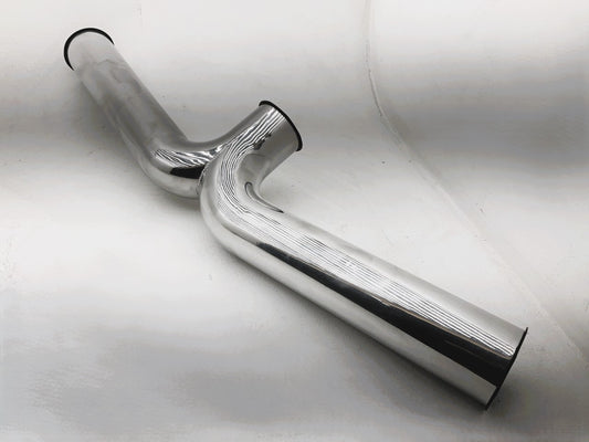 DENTED Spectre 97948 4'' OD 2-into-1 Cold Air Intake System Y-pipe Tube 180 Deg