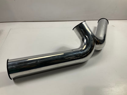 DENTED - Spectre 97956 Aluminum Polished 4'' Cold Air Intake Tube Y-Pipe 16'' Legs
