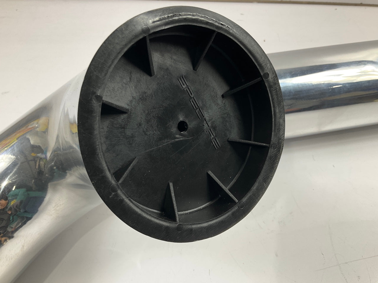 DENTED - Spectre 97956 Aluminum Polished 4'' Cold Air Intake Tube Y-Pipe 16'' Legs