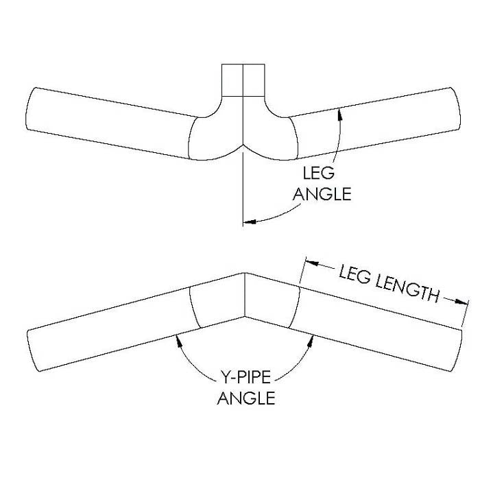 Cold Air Intake System 4'' Inlet 170 Degree Y-pipe Polished Aluminum Tube Spectre