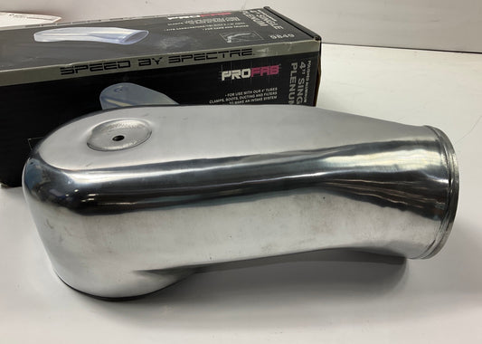 Spectre 9849 Performance 4'' Single Air Intake Carburetor Plenum, 4'' Dia. 900 CFM