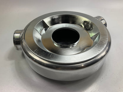 Spectre 98709 16''x4'' Polished Aluminum Air Box Dual Snorkel 4'' Inlets 150 Degree