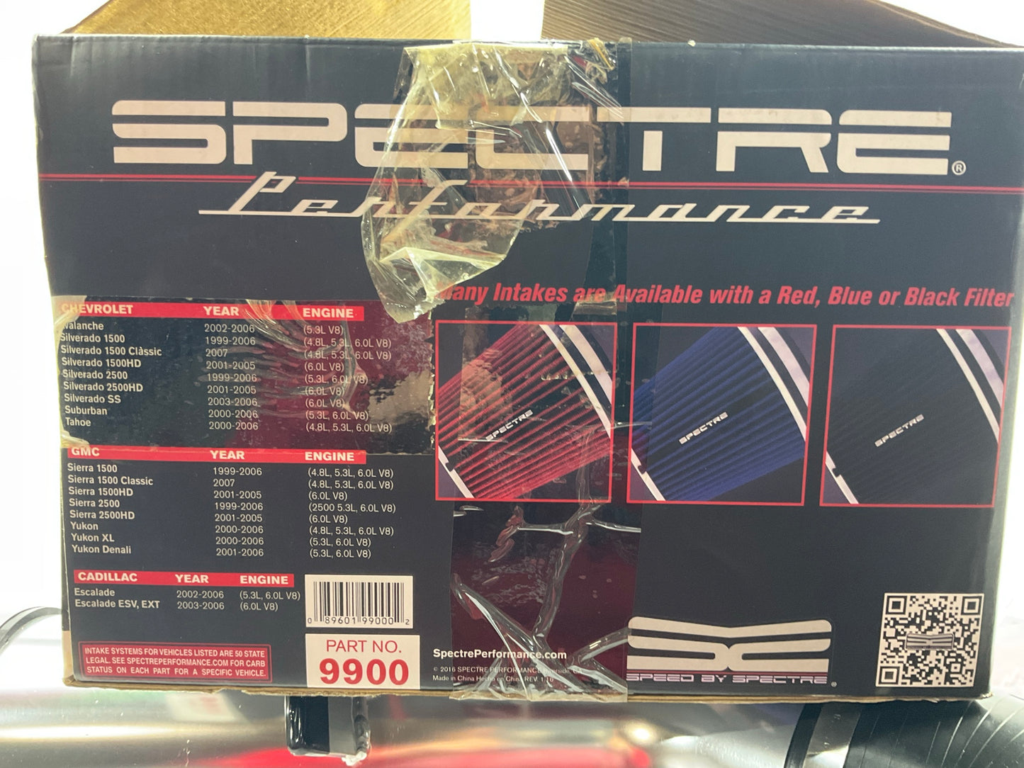 Missing The Air Filter, AS-IS - Spectre 9900 Performance Cold Air Intake System