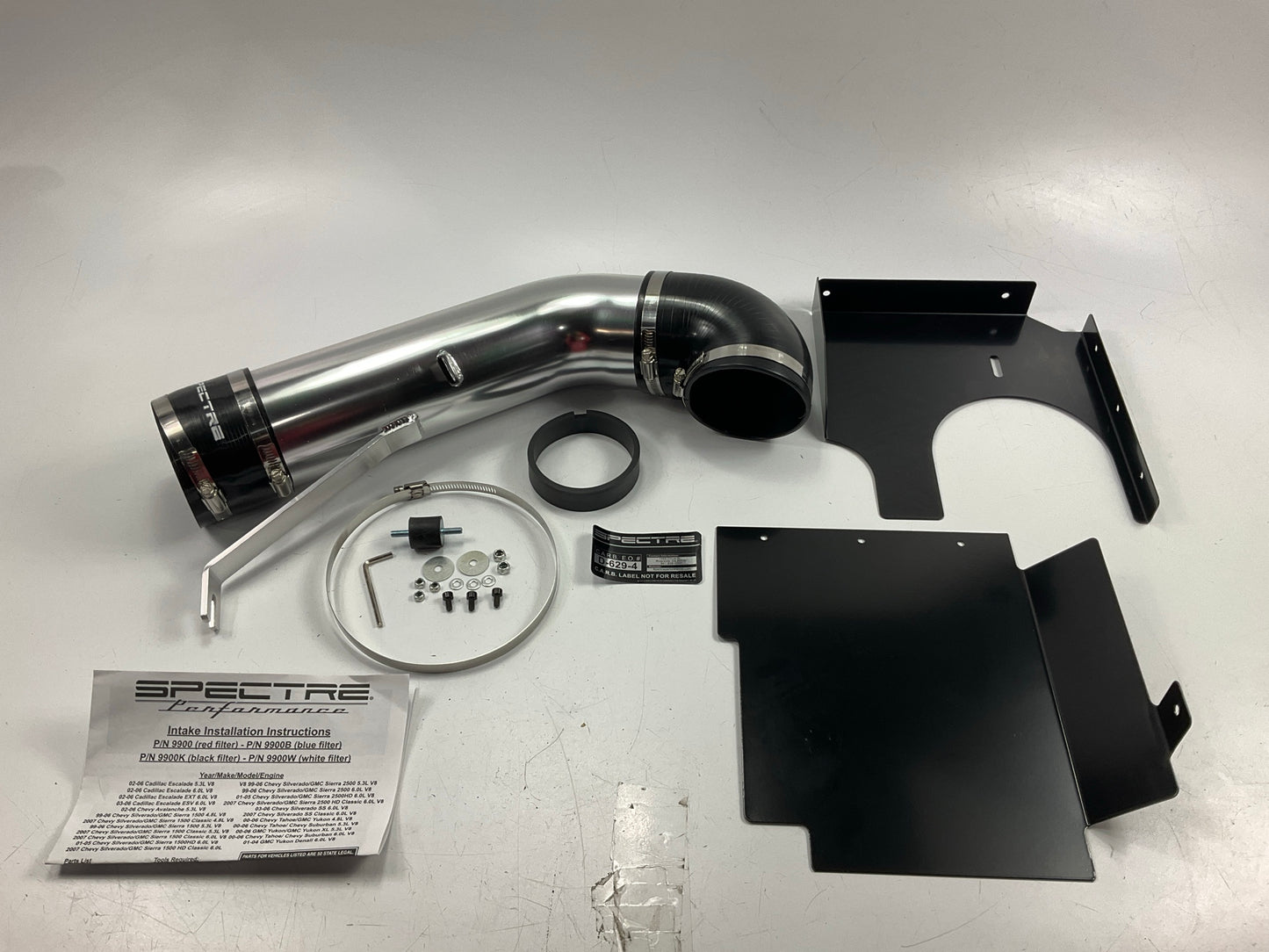 Missing The Air Filter, AS-IS - Spectre 9900 Performance Cold Air Intake System