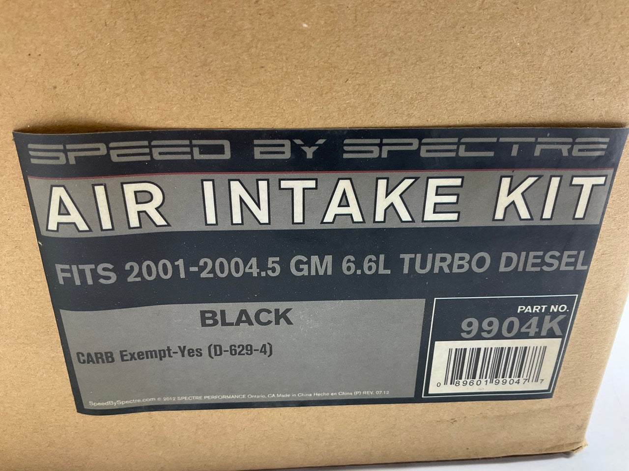 SCRATCHED Spectre 9904K Performance Cold Air Intake System 01-04 GM 6.6L DIESEL
