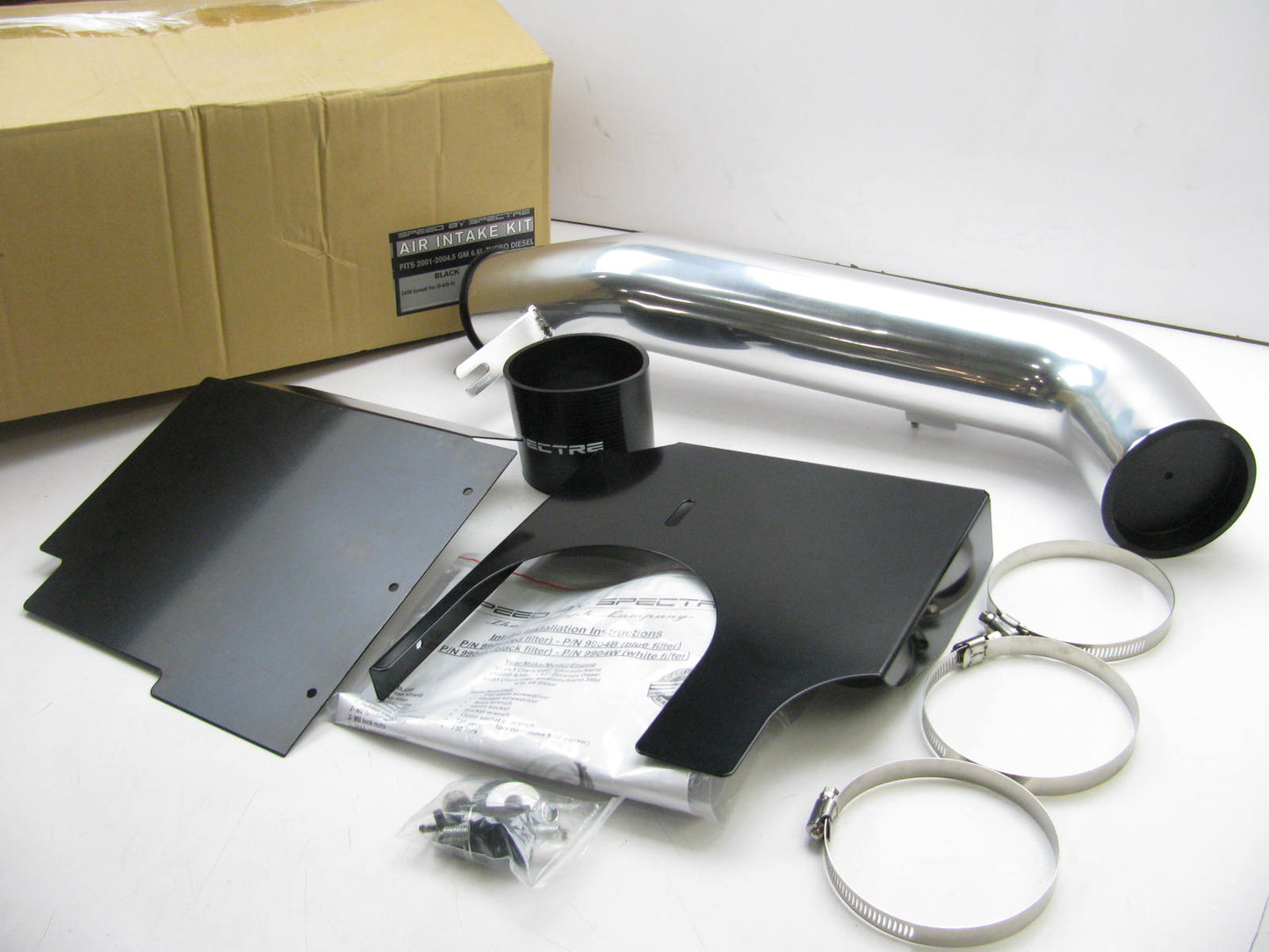 MISSING AIR FILTER - 01-04 GM 2500 3500 HD 6.6L Diesel CAI Cold Air Intake Kit