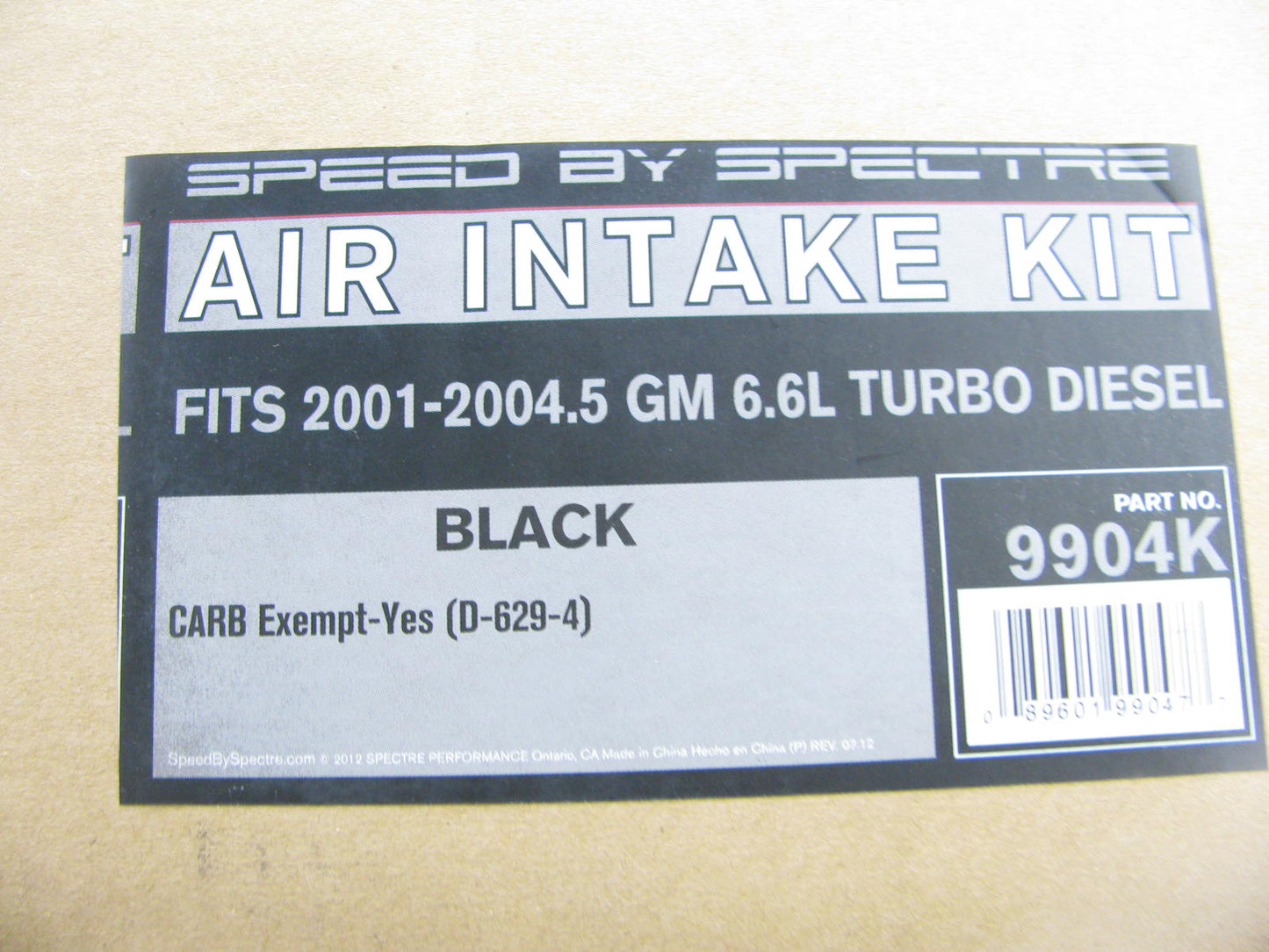MISSING AIR FILTER - 01-04 GM 2500 3500 HD 6.6L Diesel CAI Cold Air Intake Kit
