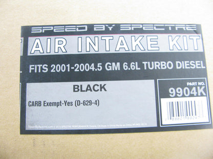 MISSING AIR FILTER - 01-04 GM 2500 3500 HD 6.6L Diesel CAI Cold Air Intake Kit
