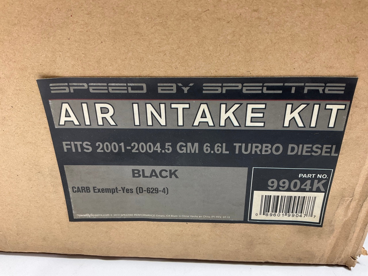 Spectre 9904K Performance Cold Air Filter Intake Kit 01-04 Chevy GMC 6.6L DIESEL