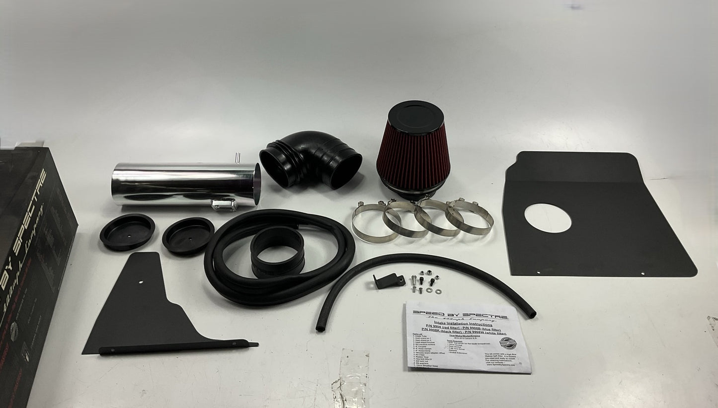 INCOMPLETE Spectre 9908 Performance Cold Air Intake System 2010-2015 Camaro 6.2L