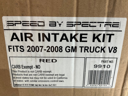 INCOMPLETE #2 - Cold Air Intake System (Red Filter) 2007-08 Chevrolet GMC LS V8