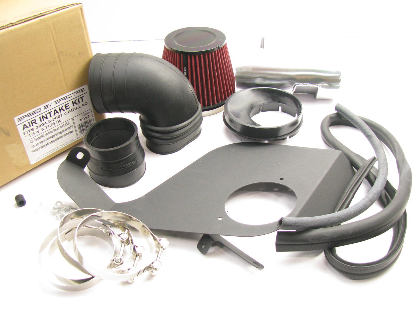 Spectre 9913 CAI Cold Air Intake System  06-07 Cadillac CTS-V 6.0L V8 Red Filter