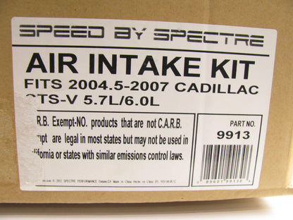 Spectre 9913 CAI Cold Air Intake System  06-07 Cadillac CTS-V 6.0L V8 Red Filter