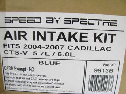 Spectre 9913B CAI Cold Air Intake System 06-07 Cadillac CTS-V 6.0L   Blue Filter