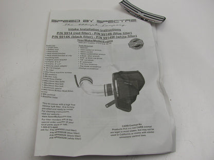 Spectre 9914B Performance Cold Air Intake Filter Kit 2009-2015 Cadillac CTS 6.2L