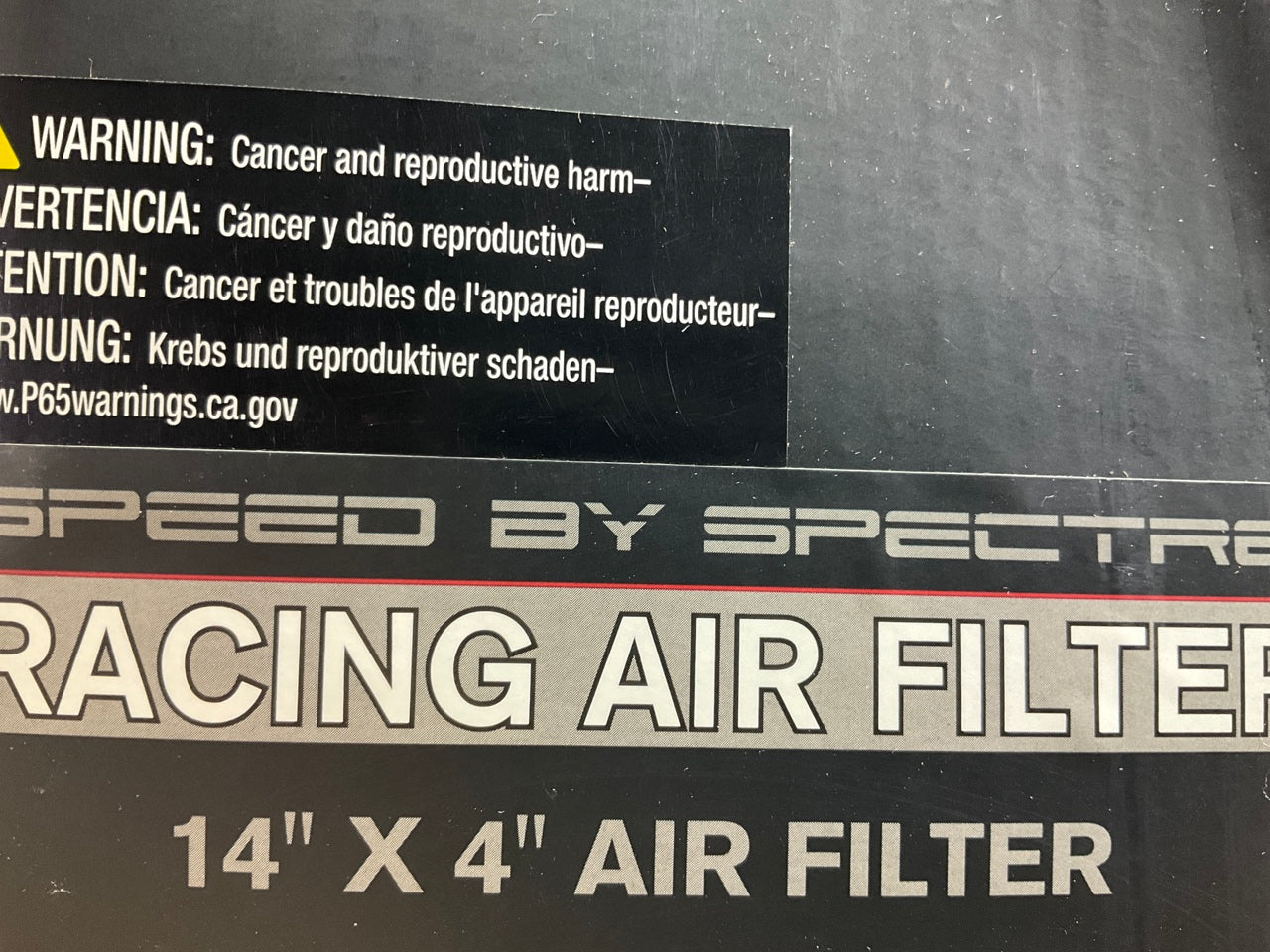 Spectre HPR0138W High Performance High Flow Round Air Filter - 14'' X 4''