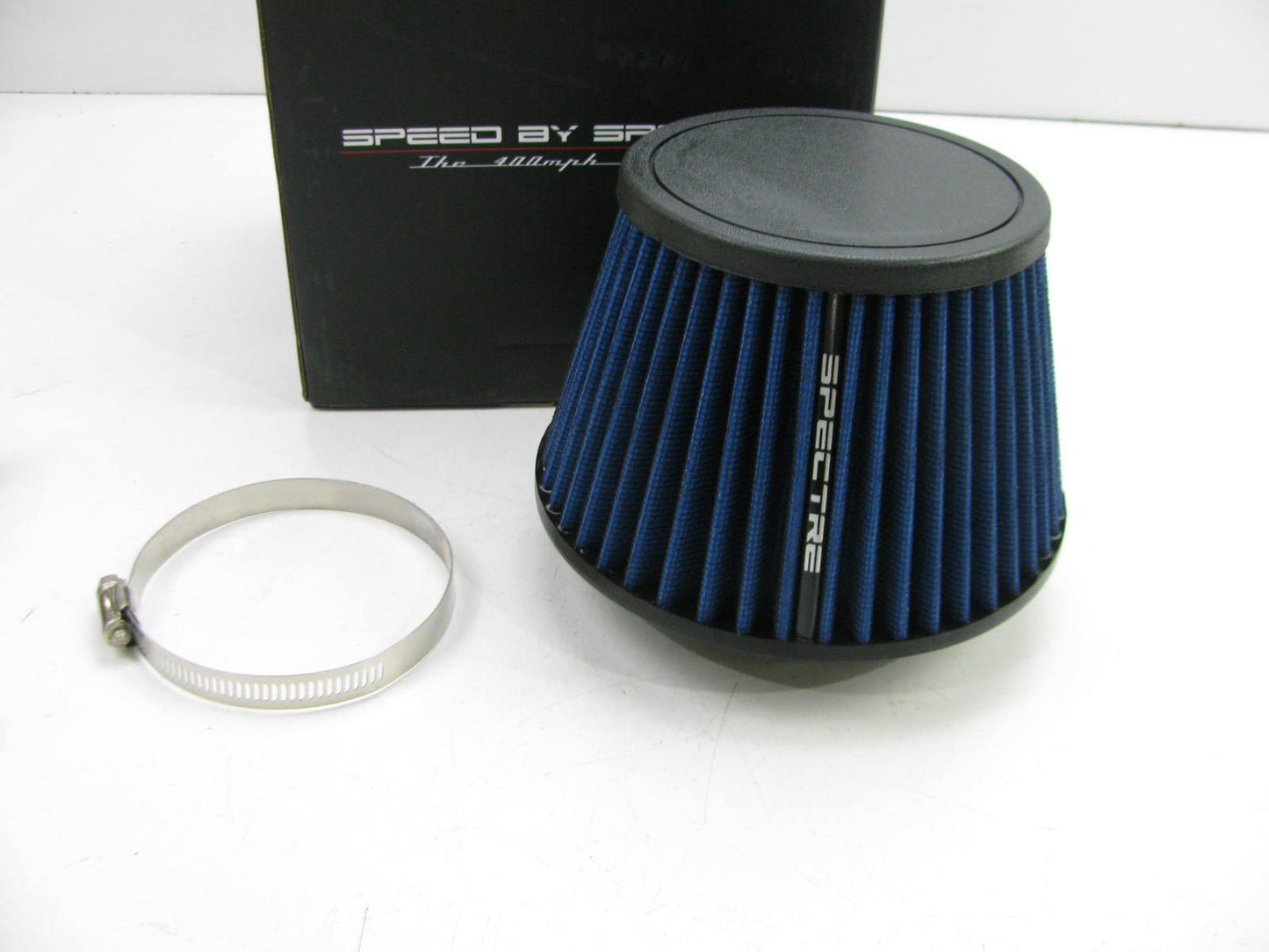 Spectre HPR9618B 3.5'' Clamp-on High-Flow Cold Air Intake CAI Air Filter BLUE