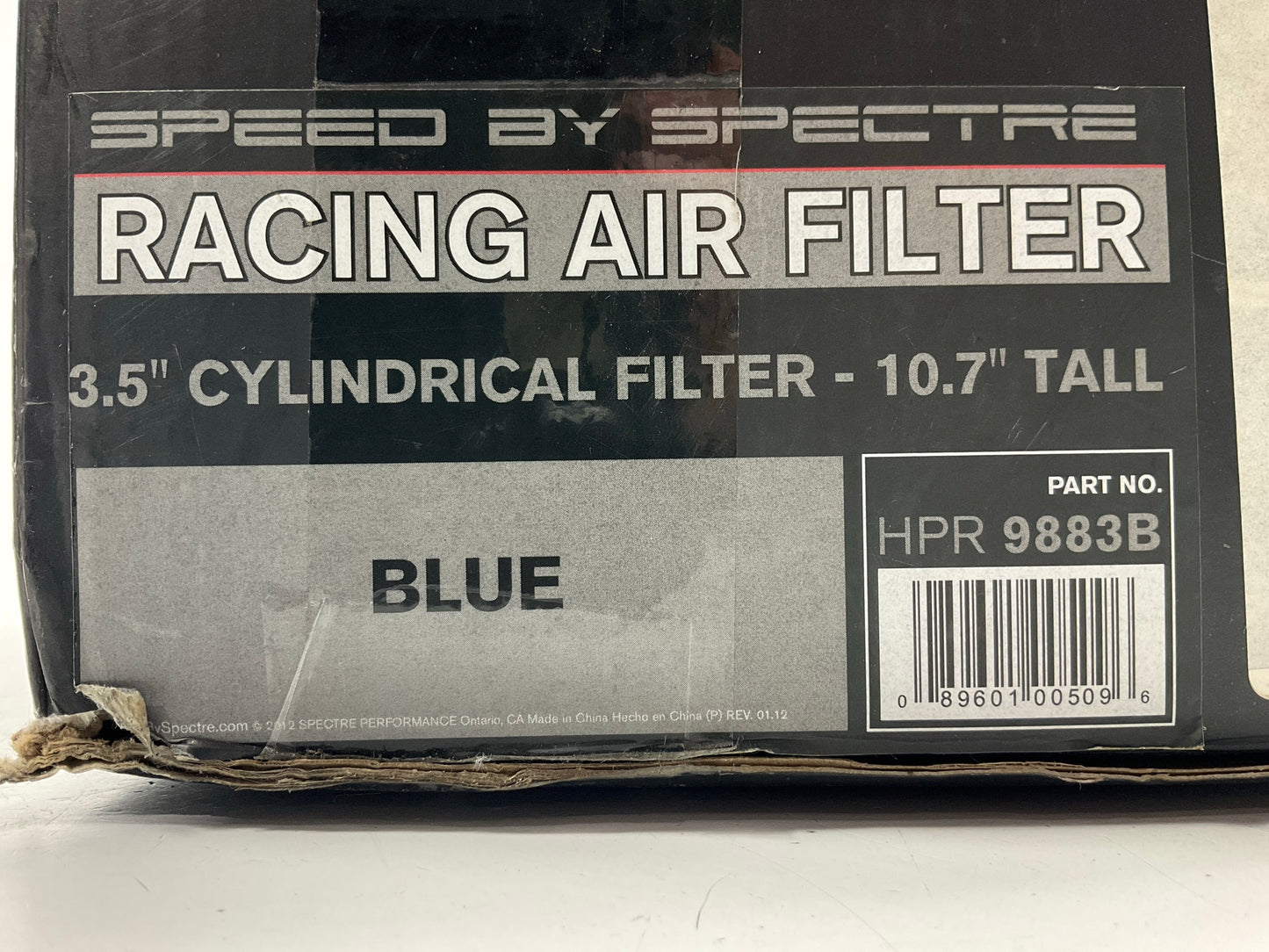 Spectre HPR9883B Performance High-flow Blue Conical Air Filter 3.5'' Inlet