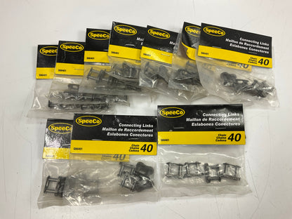 (10 Packs) SpeeCo S66401 Connecting Links 1/2'' Pitch #40 Chain