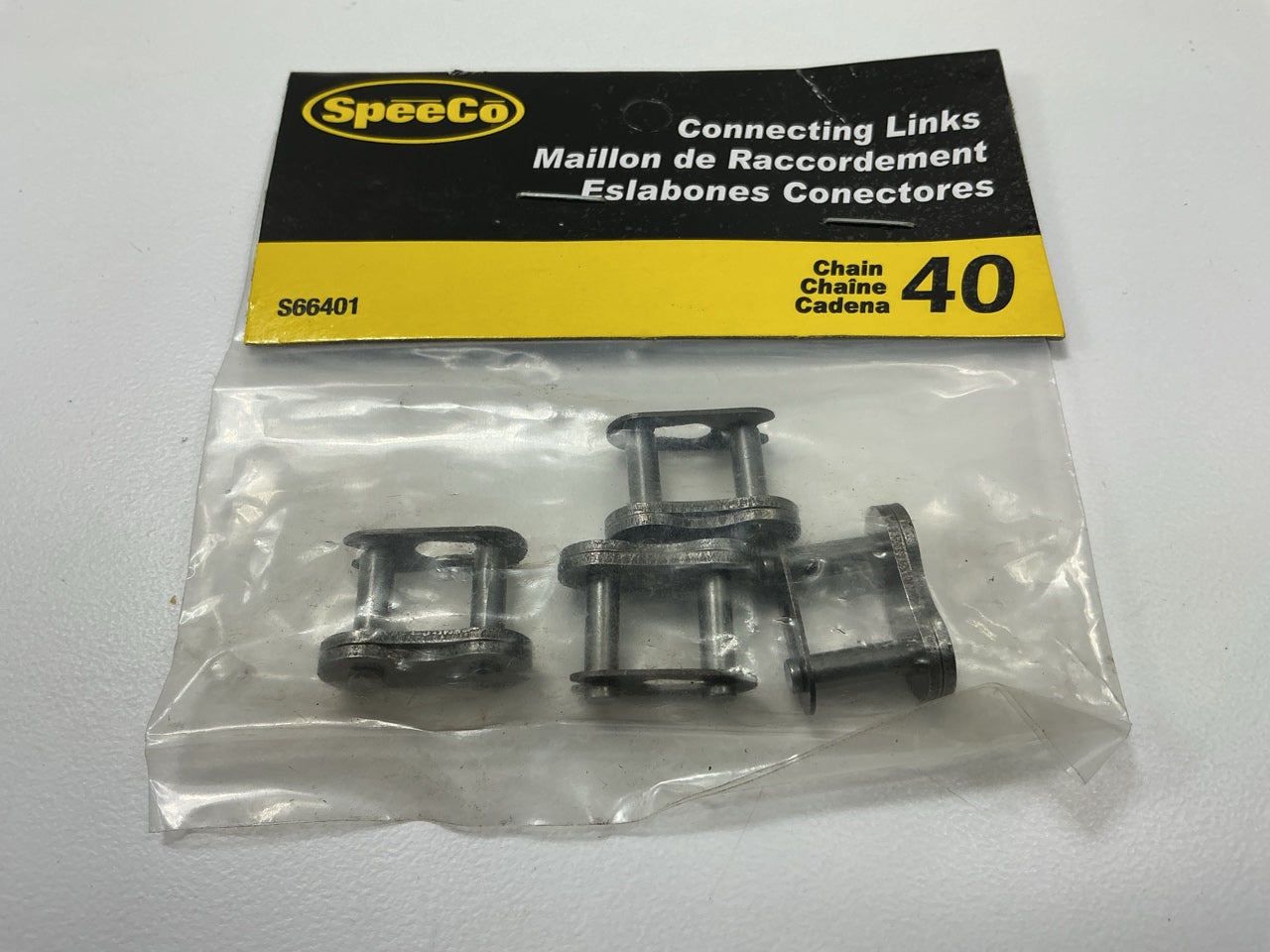 SpeeCo S66401 Connecting Links 1/2'' Pitch #40 Chain,  4 Pcs