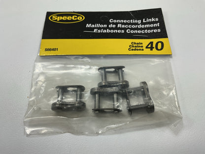 SpeeCo S66401 Connecting Links 1/2'' Pitch #40 Chain,  4 Pcs