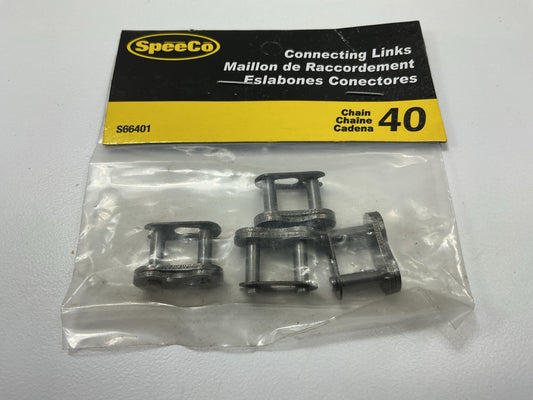 SpeeCo S66401 Connecting Links 1/2'' Pitch #40 Chain,  4 Pcs