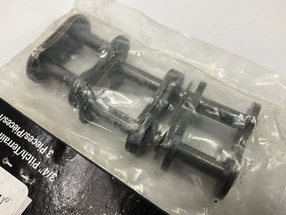 10 Pack SpeeCo S66601 Connecting Links 3/4'' Pitch #60 Chain, 3 Links Per Pack