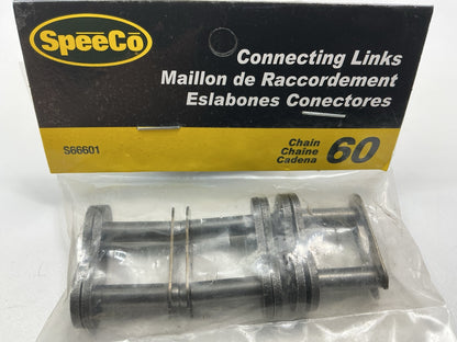 SpeeCo S66601 Connecting Links 3/4'' Pitch #60 Chain, 3 Links / Pack