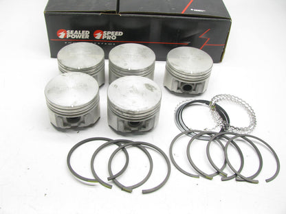 (5) Speed Pro 6KH497P-50MM Engine Piston - .50mm Oversize - INCOMPLETE SET