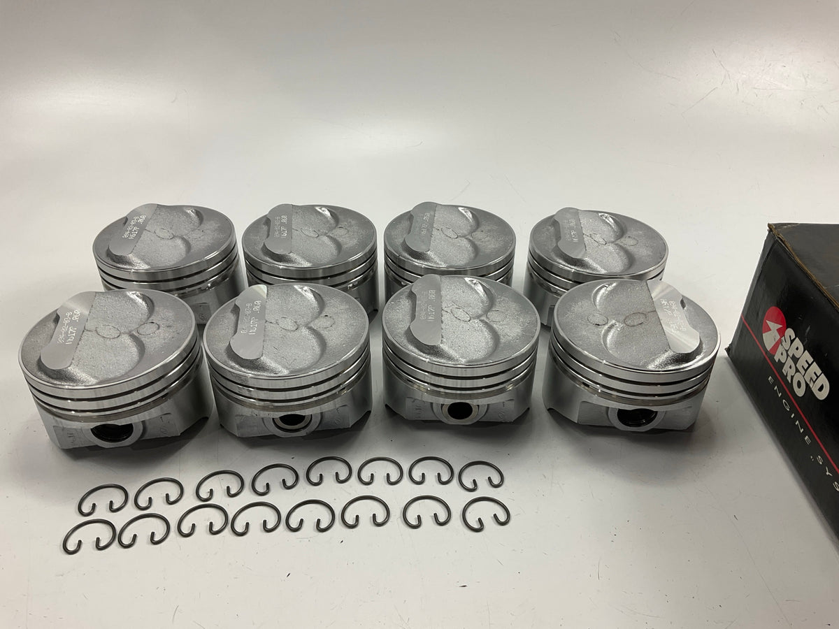 SPEED PRO .060'' Hypereutectic 11.8cc Dome Pistons Set SBC Chevy SB 350 12:1 CR