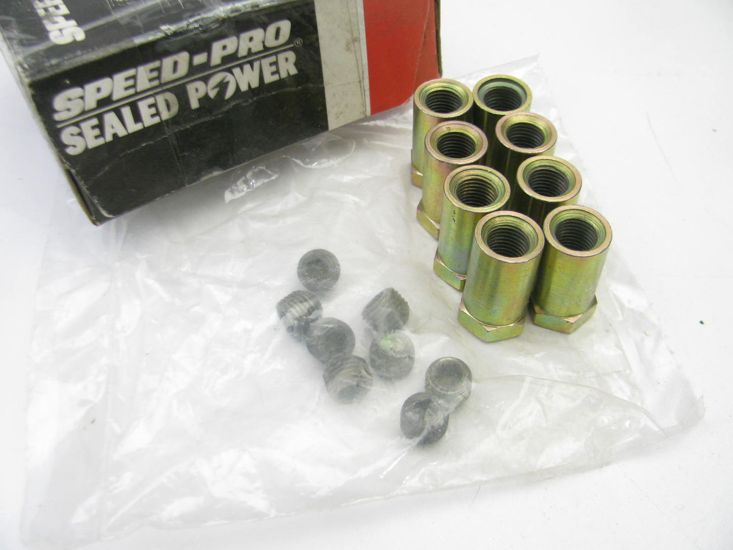 (x8) Speed Pro MR1858PL Roller Rocker Adjustment Locks SBC  3/8-24
