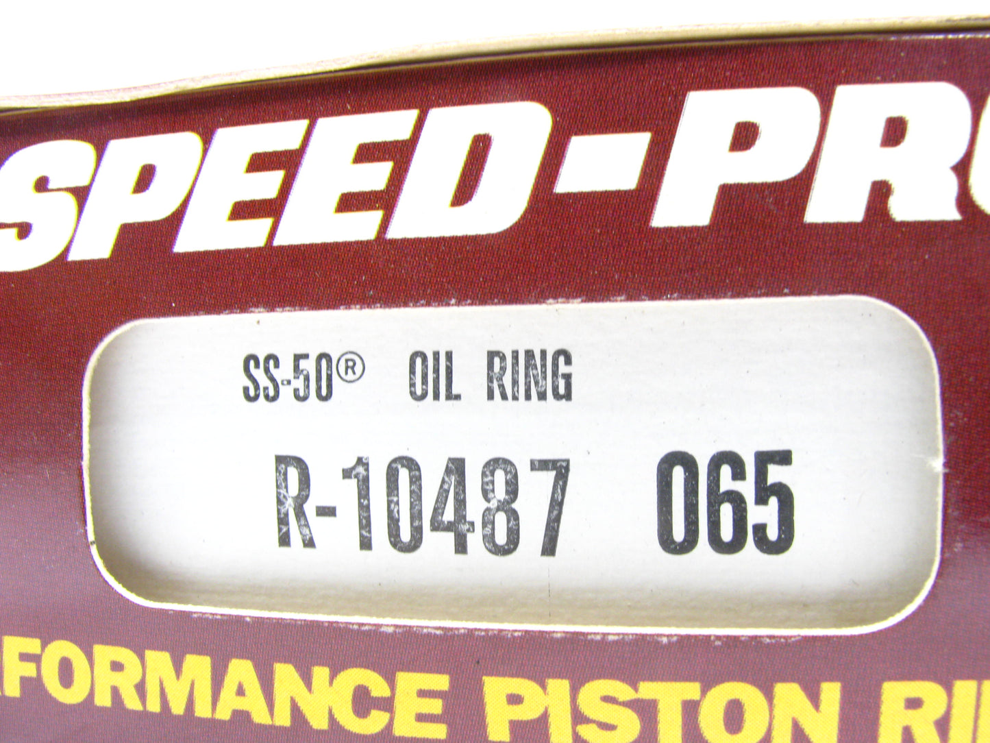 Speed Pro R10487-065 Plasma Moly Piston Ring Set For 85-89 2.8L V6  File To Fit