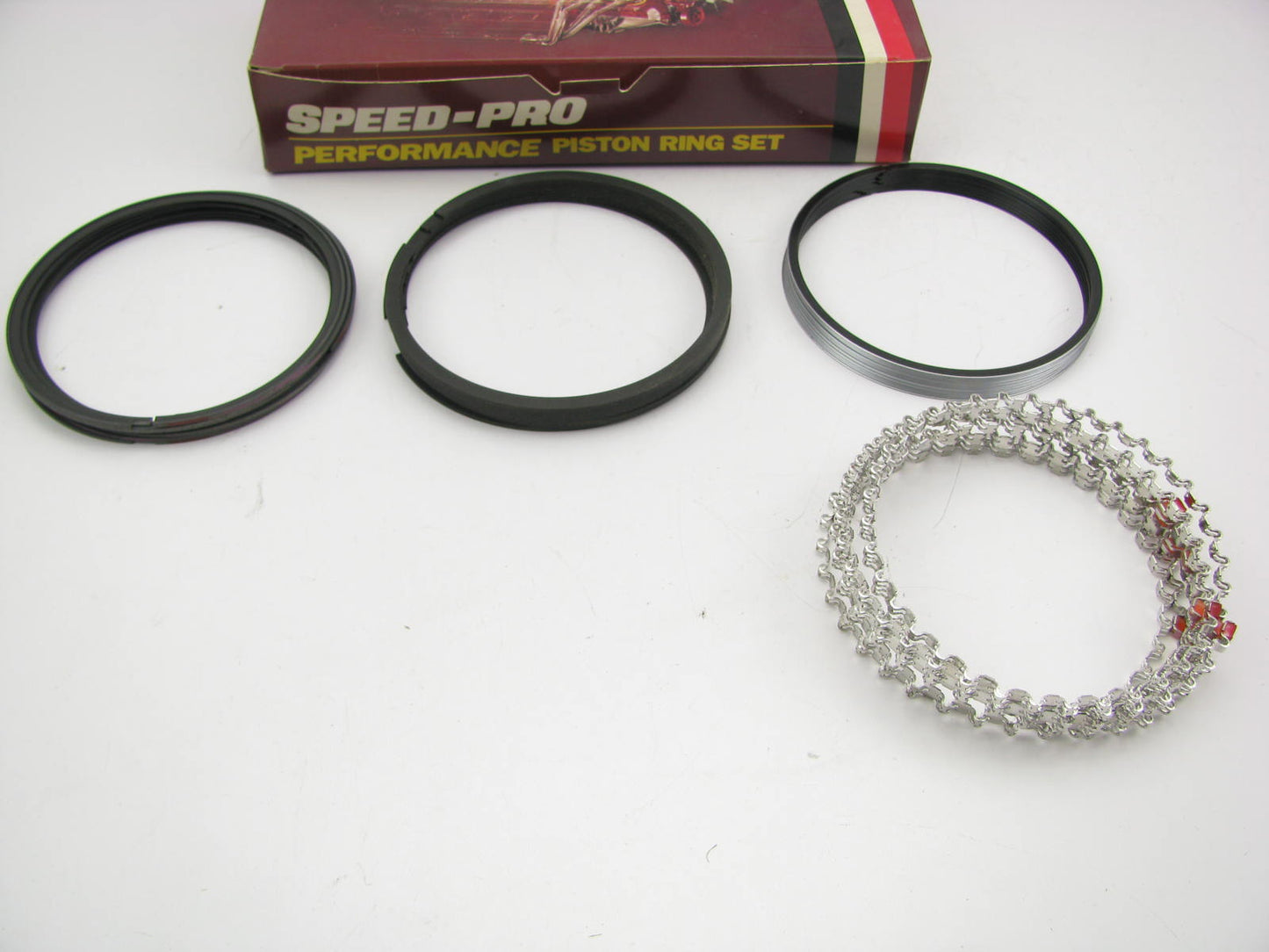 Chevy 153 Plasma Moly Top Piston Rings File-Fit - 0.065'' Over Speed Pro R10510