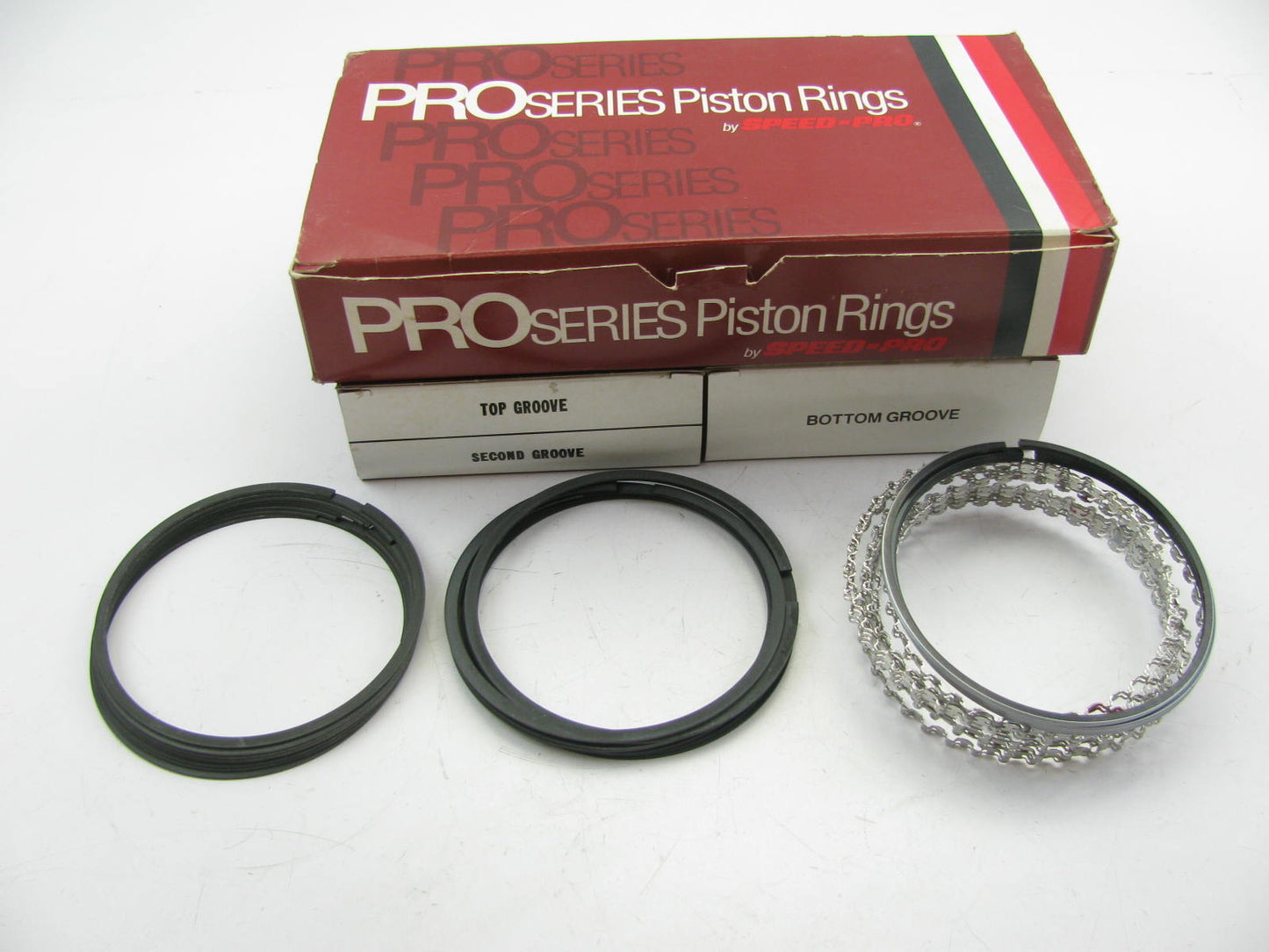 SPEED-PRO R20101 ProSeries Plasma-Moly File Fit Piston Ring Set 4.000'' + 0.040''